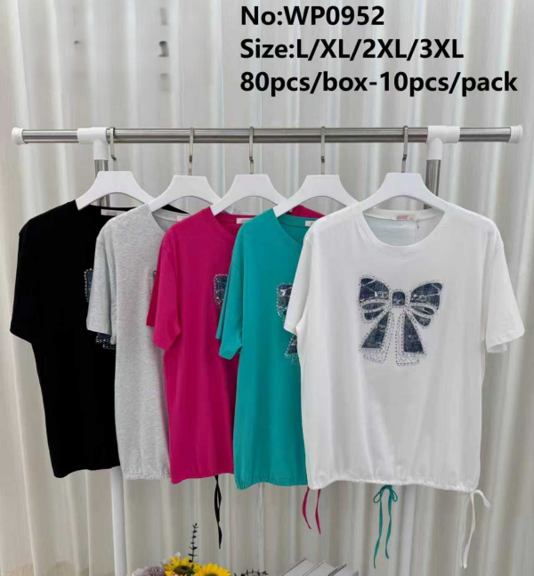 Bluzki damskie Roz L-3XL, Mix Kolor Paczka 10 szt